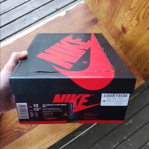 Off White x Air Jordan 1 UNC - Picture 6 of 6